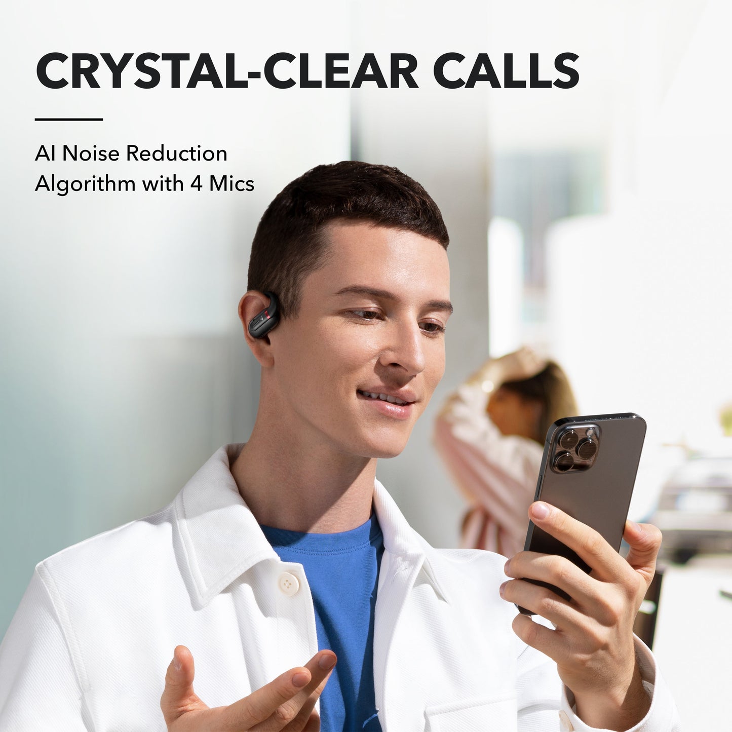 Soundcore V30i Open-Ear 12/36 Hours,IPX5 Sweat & Water Resistant