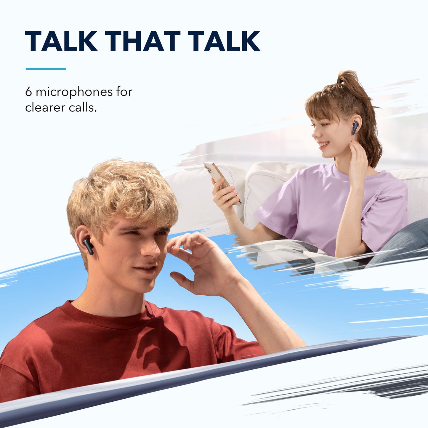 Life P3｜Black NC Noise Cancelling Earbuds