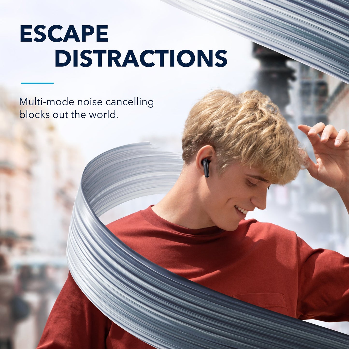 Life P3｜Black NC Noise Cancelling Earbuds