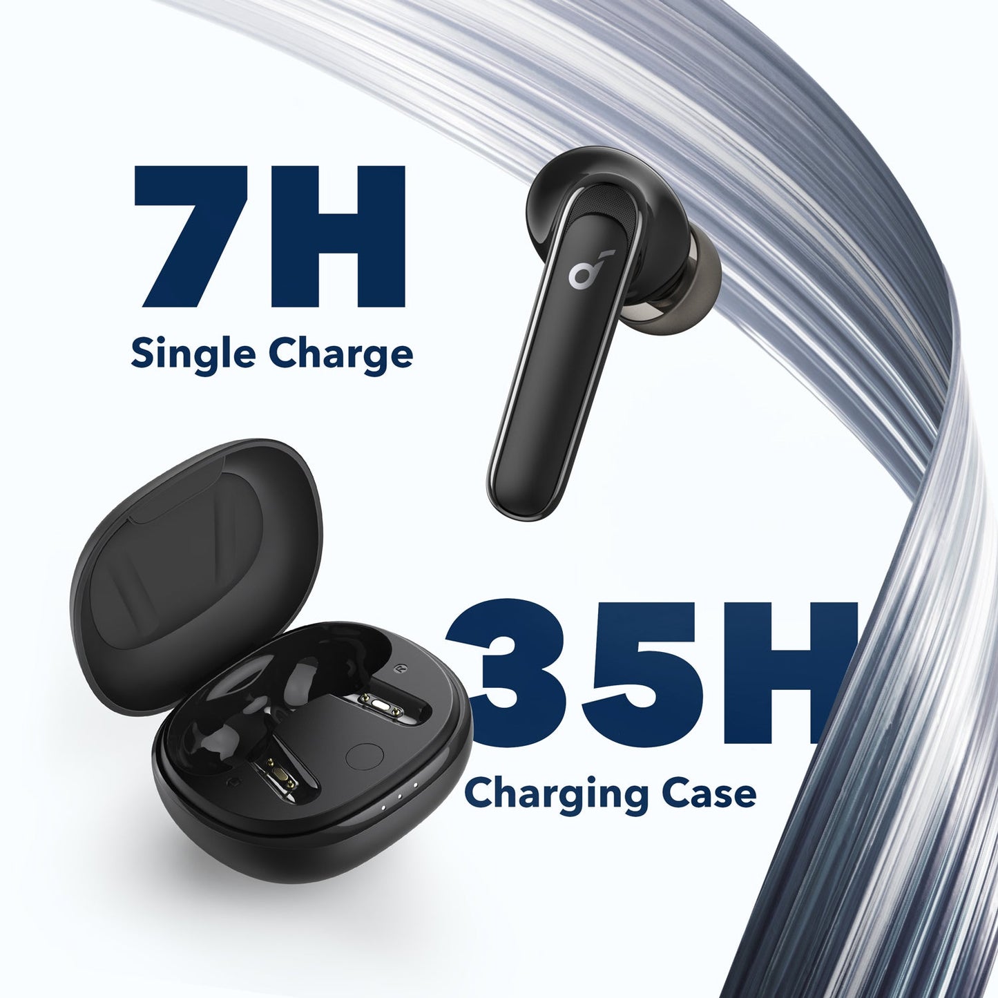 Life P3｜Black NC Noise Cancelling Earbuds