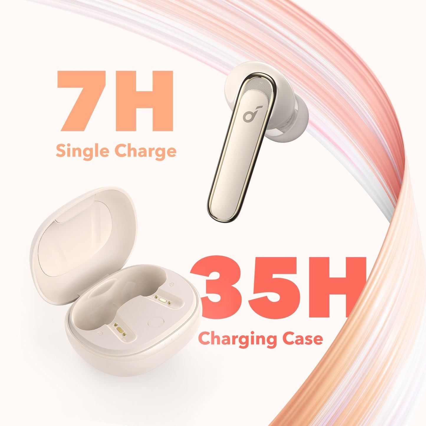 Life P3｜Oat White NC Noise Cancelling Earbuds