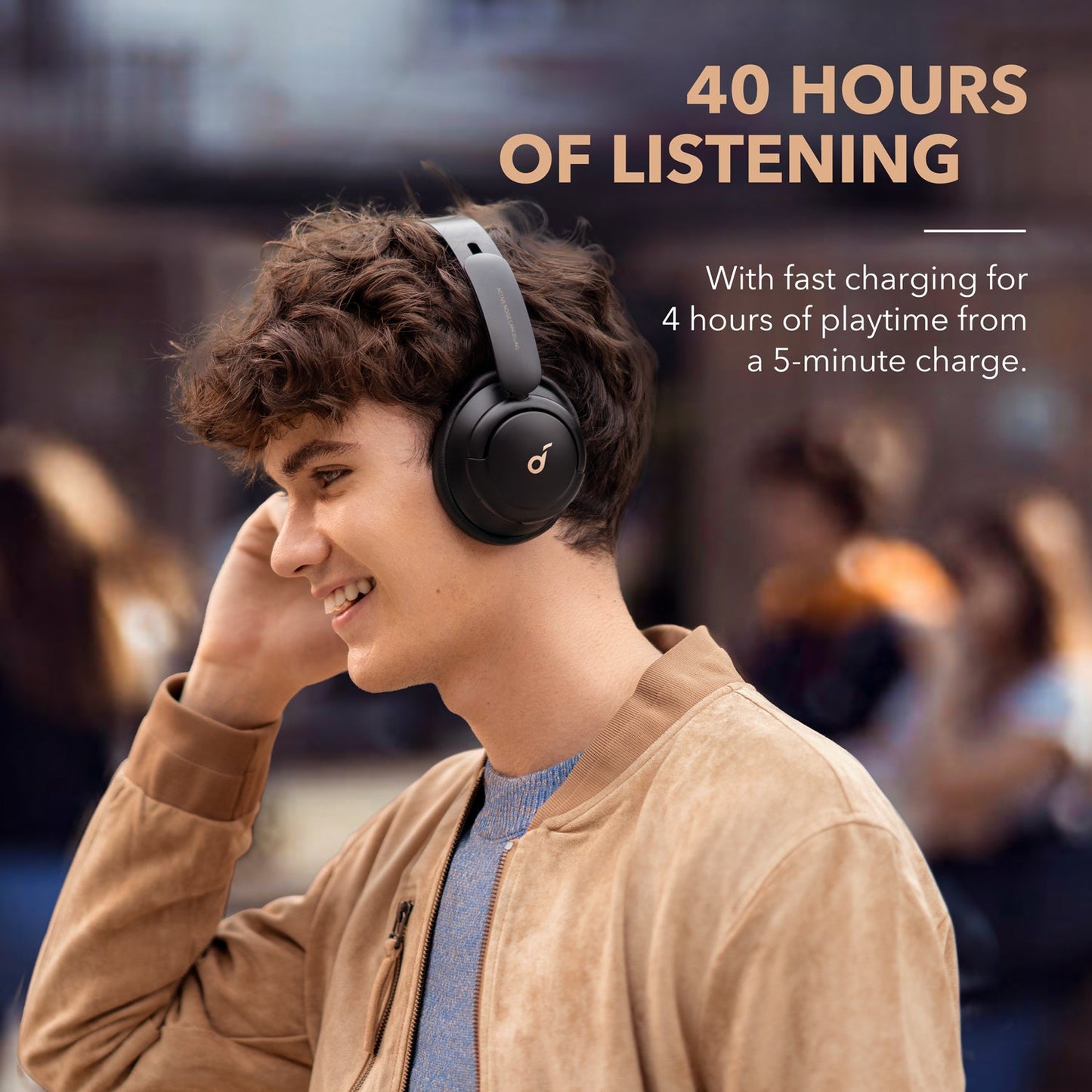 Soundcore Life Q30,Noise Cancelling Headphones,40 HOUR,Fast Charge